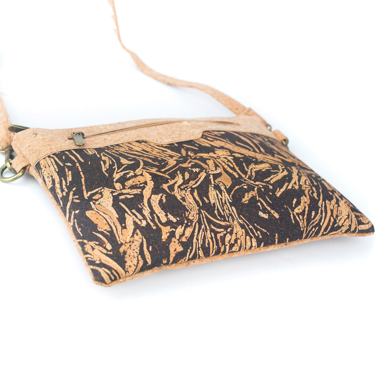 Natural Cork with Coffee Bean Fusion: Women's Crossbody Bag and Clutch Design BAG-2290
