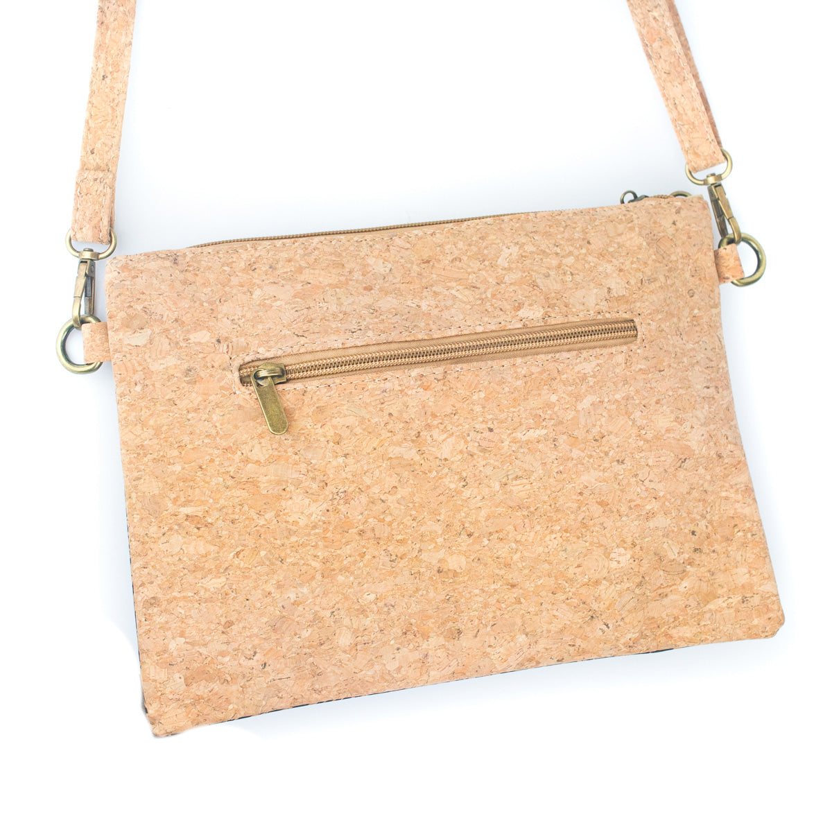 Natural Cork with Coffee Bean Fusion: Women's Crossbody Bag and Clutch Design BAG-2290