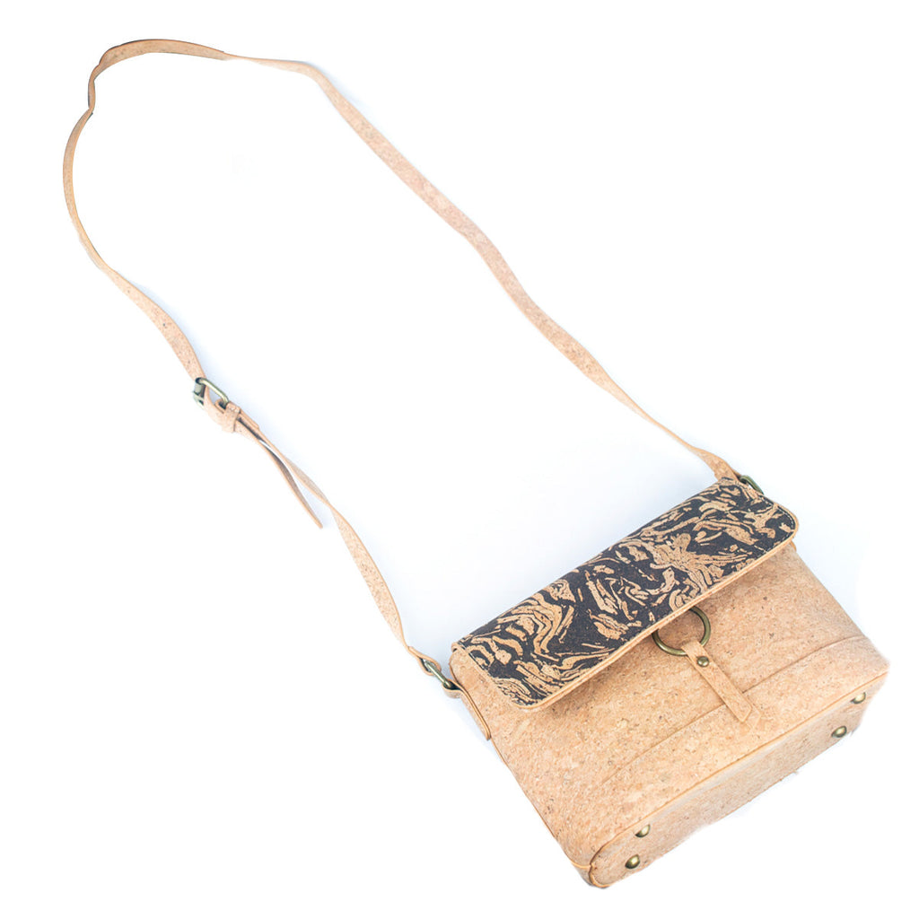 Cork and Coffee Bean Fusion Unisex Crossbody Bag BAG-2289