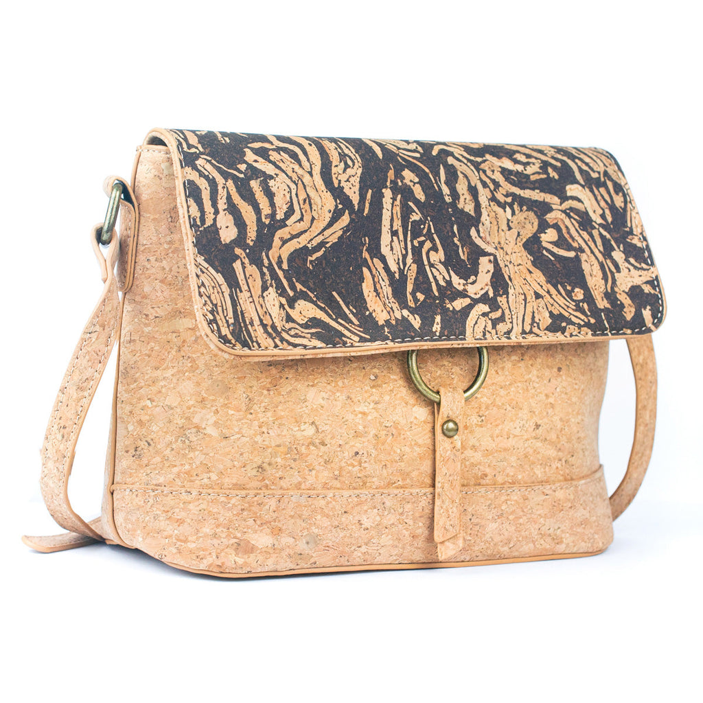Cork and Coffee Bean Fusion Unisex Crossbody Bag BAG-2289