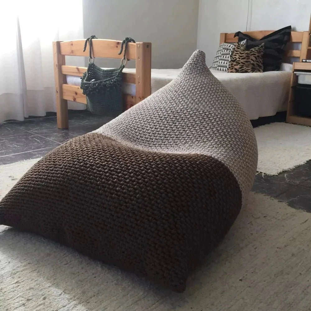 Gestrickter Sitzsack für Erwachsene | Benutzerdefinierte Farben