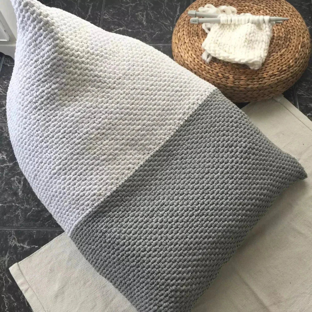 Gestrickter Sitzsack für Erwachsene | Benutzerdefinierte Farben