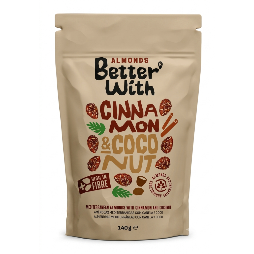 Almendras de Idanha con Canela y Coco - 140g