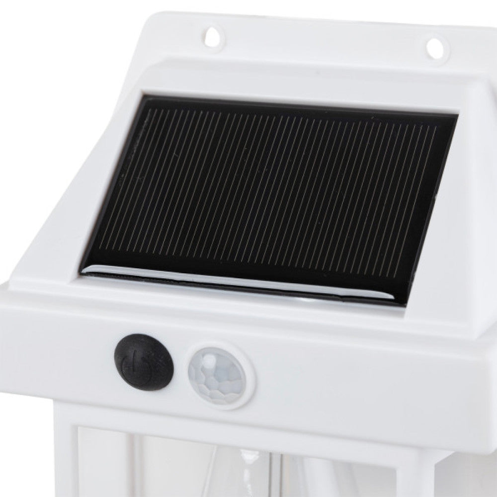 Aplique Solar IP44 3W 3000K 100Lm com Sensor PIR - Branco