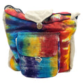 Tie-Dye Hanf Umhängetasche mit Vordertasche