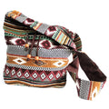 Bolso jacquard – bolso de estudiante color chocolate