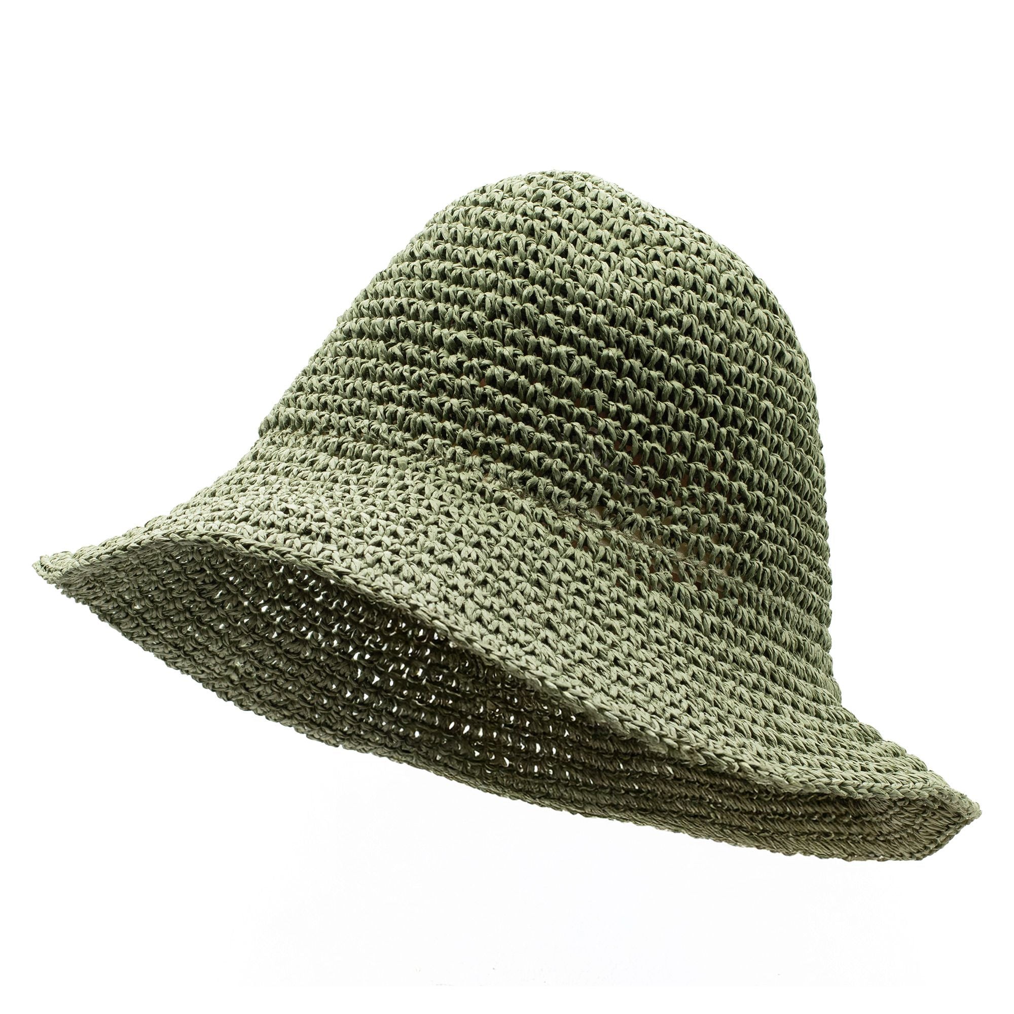 Chapéu de sol de palha flexível Nomad Sari - Verde Musgo