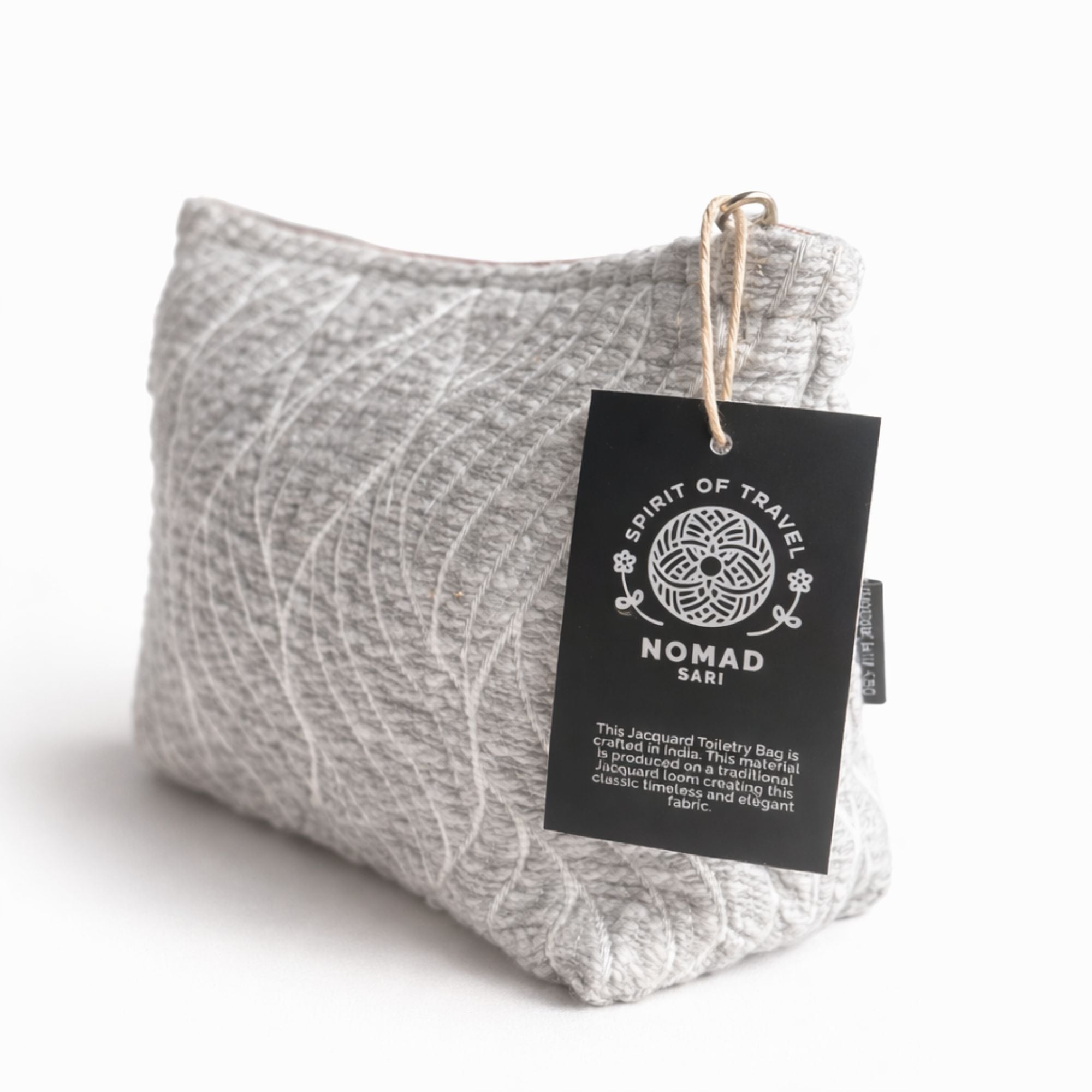 Nomad Sari Indian Jacquard Neceser - Moonlit Weave