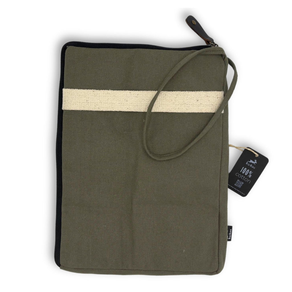 Funda de lona para portátil Hope Hare - Oliva