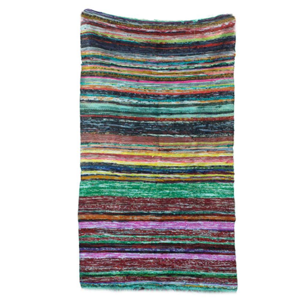 Alfombra de lujo de patchwork, 151 x 90 cm - Verde