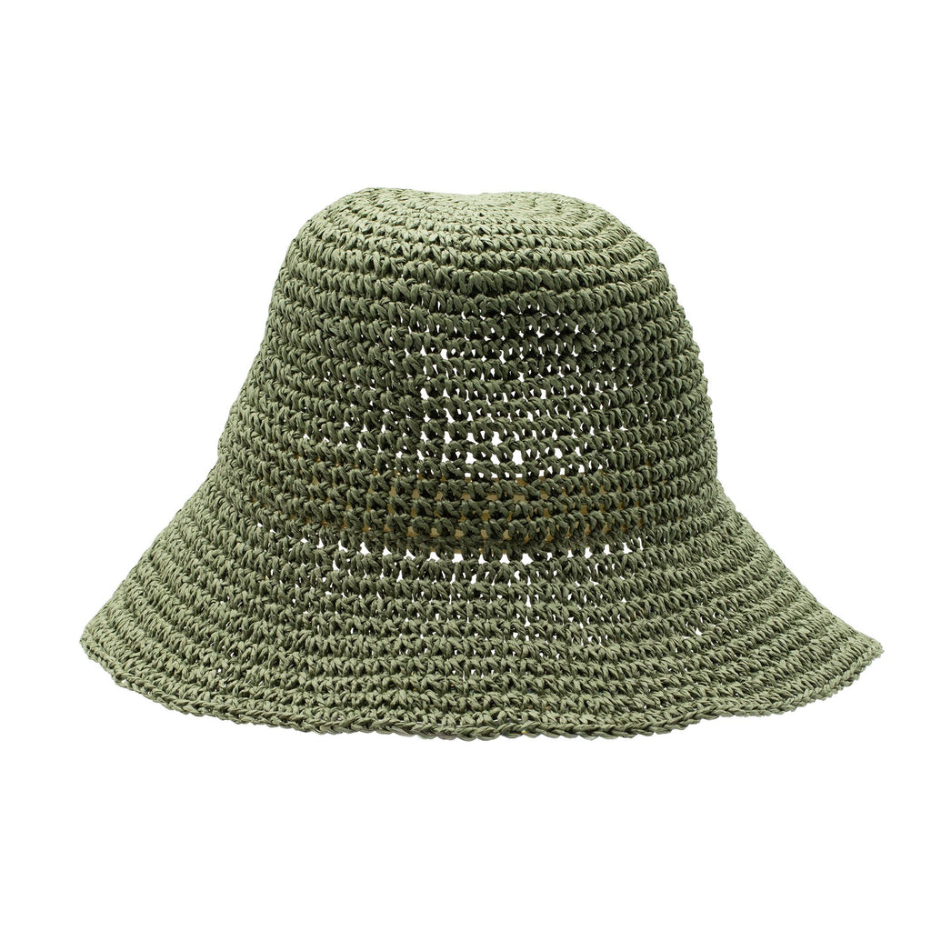 Chapéu de sol de palha flexível Nomad Sari - Verde Musgo
