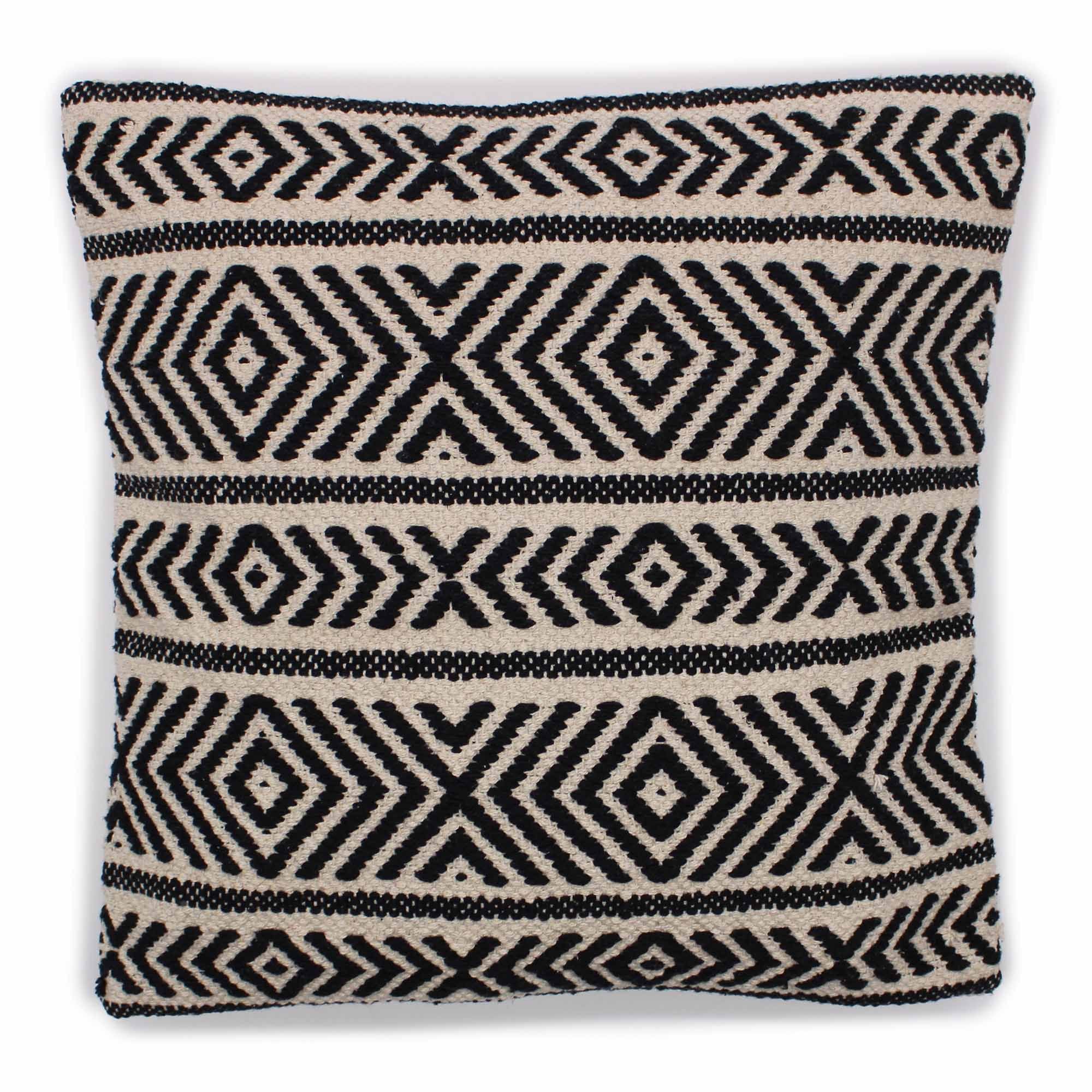 Capa de almofada clássica - Estampa tribal - 45x45cm