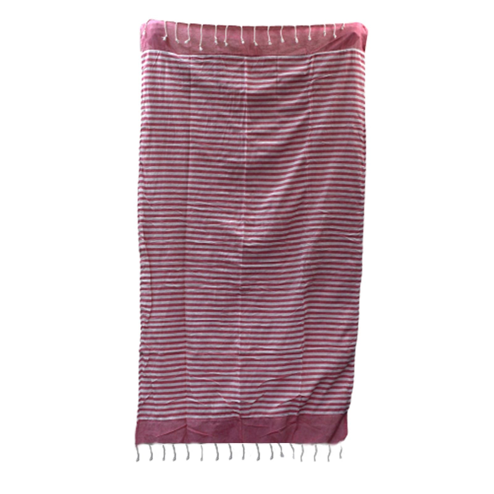 Baumwoll-Pareo-Handtuch - 100x180 cm - Warmes Rosa