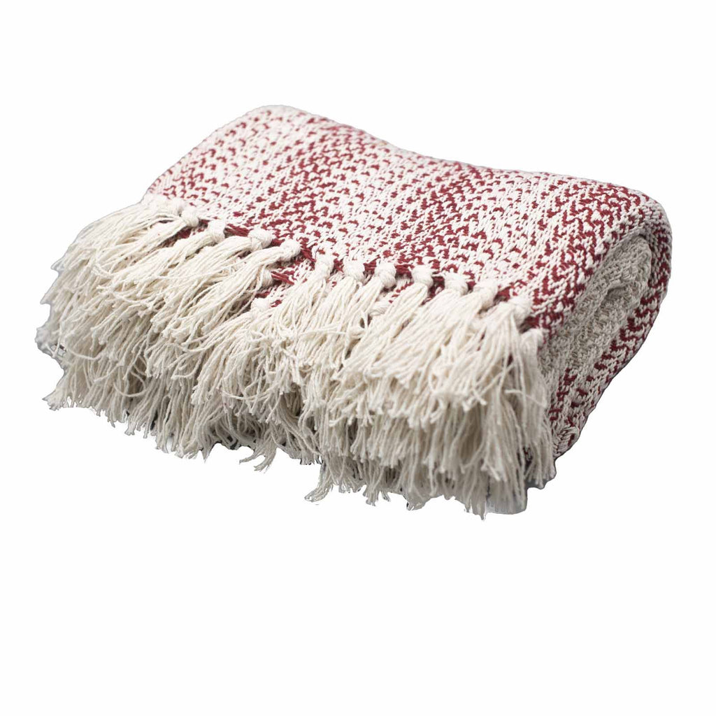 Mantas boho de confort - Ruby a dos tonos