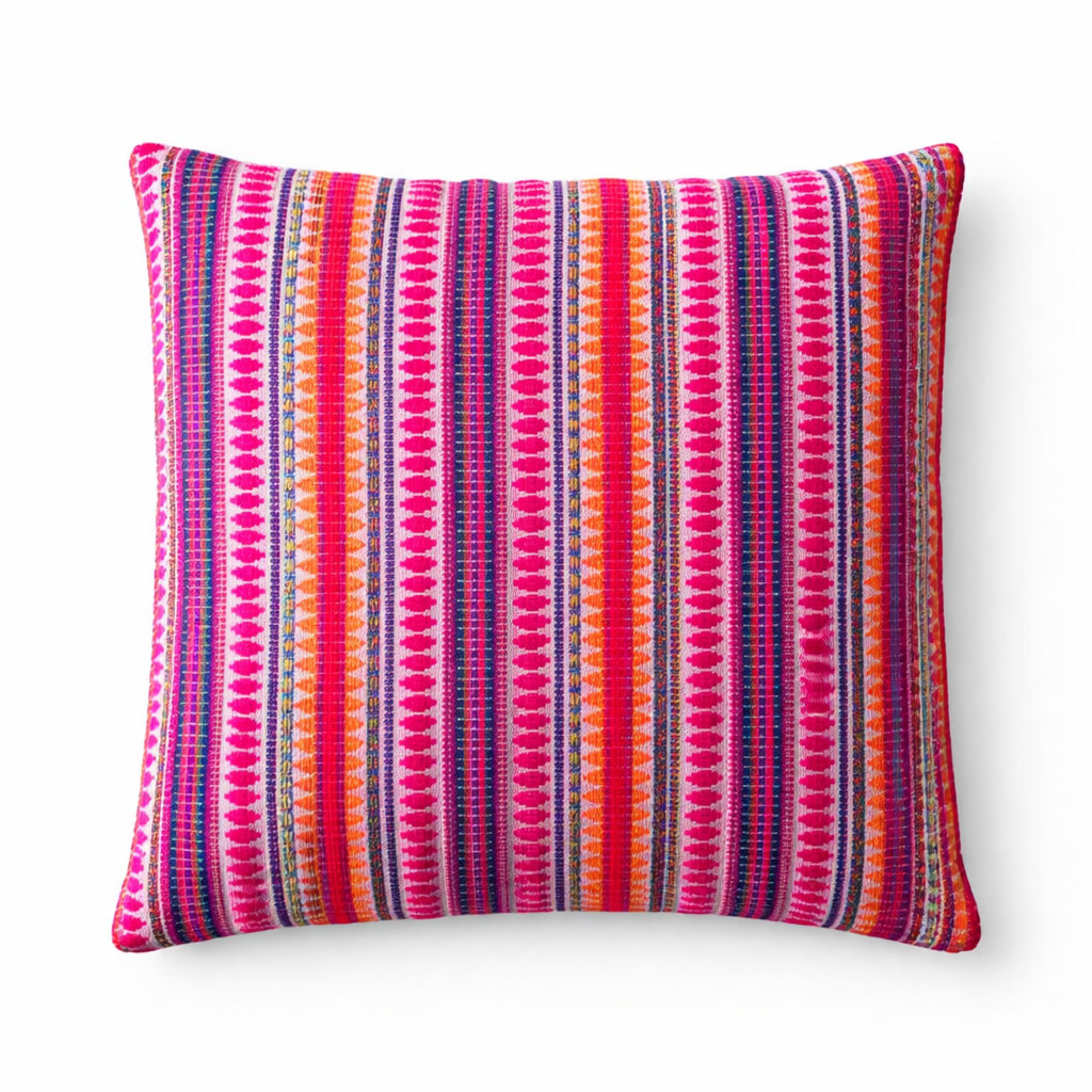 Capa de almofada clássica - Riscas néon - 45x45 cm