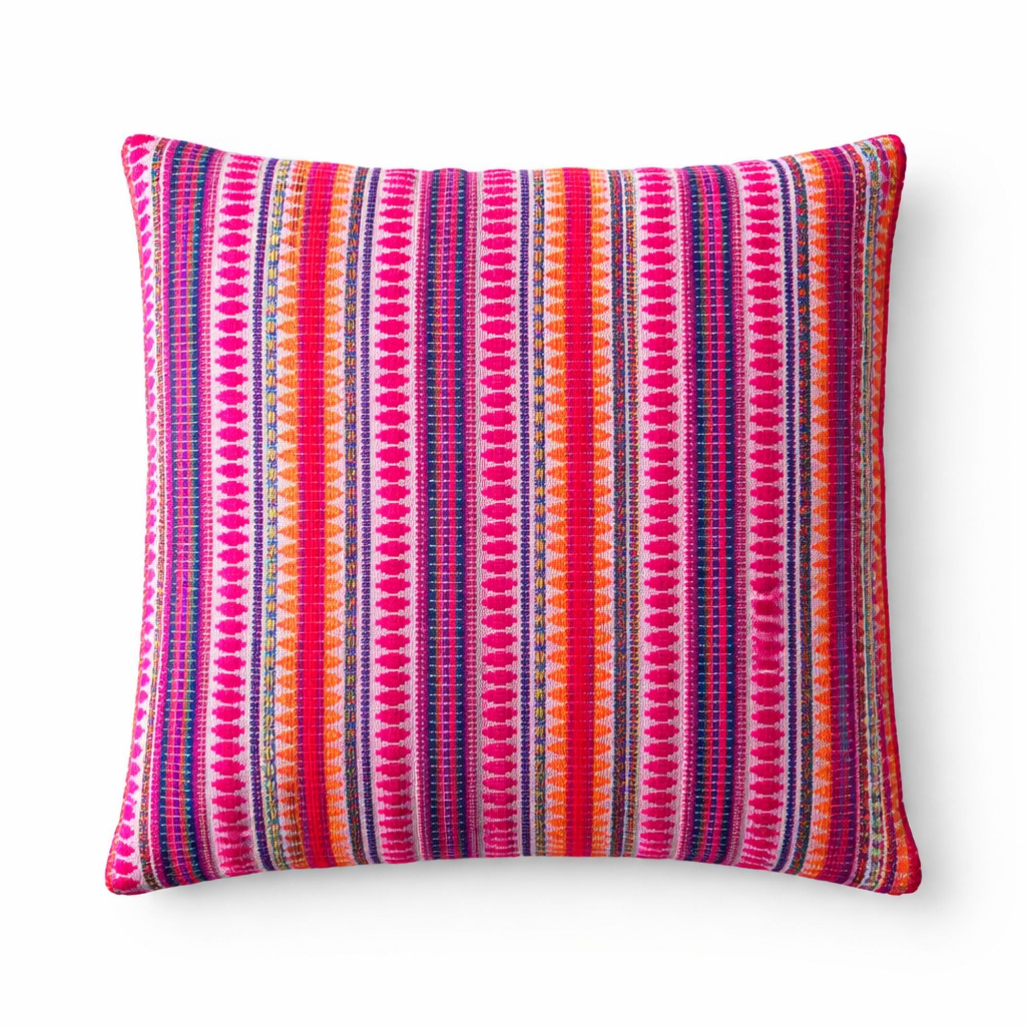 Capa de almofada clássica - Riscas néon - 45x45 cm
