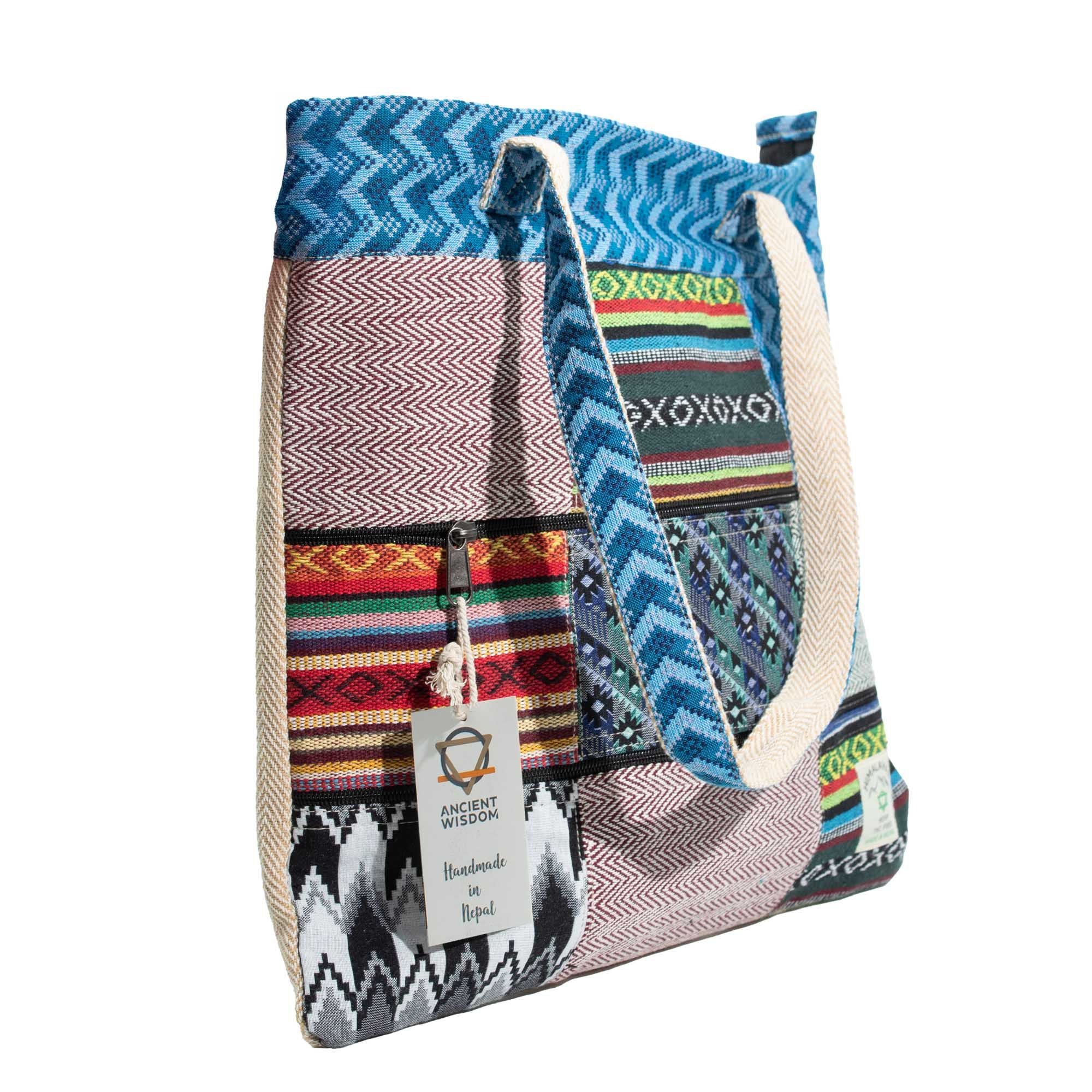 Bolso Tote Patchwork de Katmandú - Diseño Dhaka (37x38 cm)