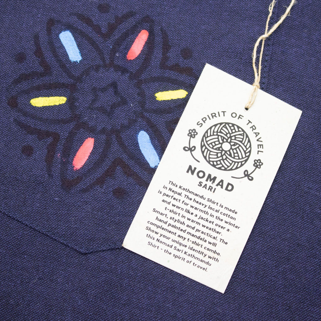 Nomad Sari Kathmandu Hemd - Indigo - Medium