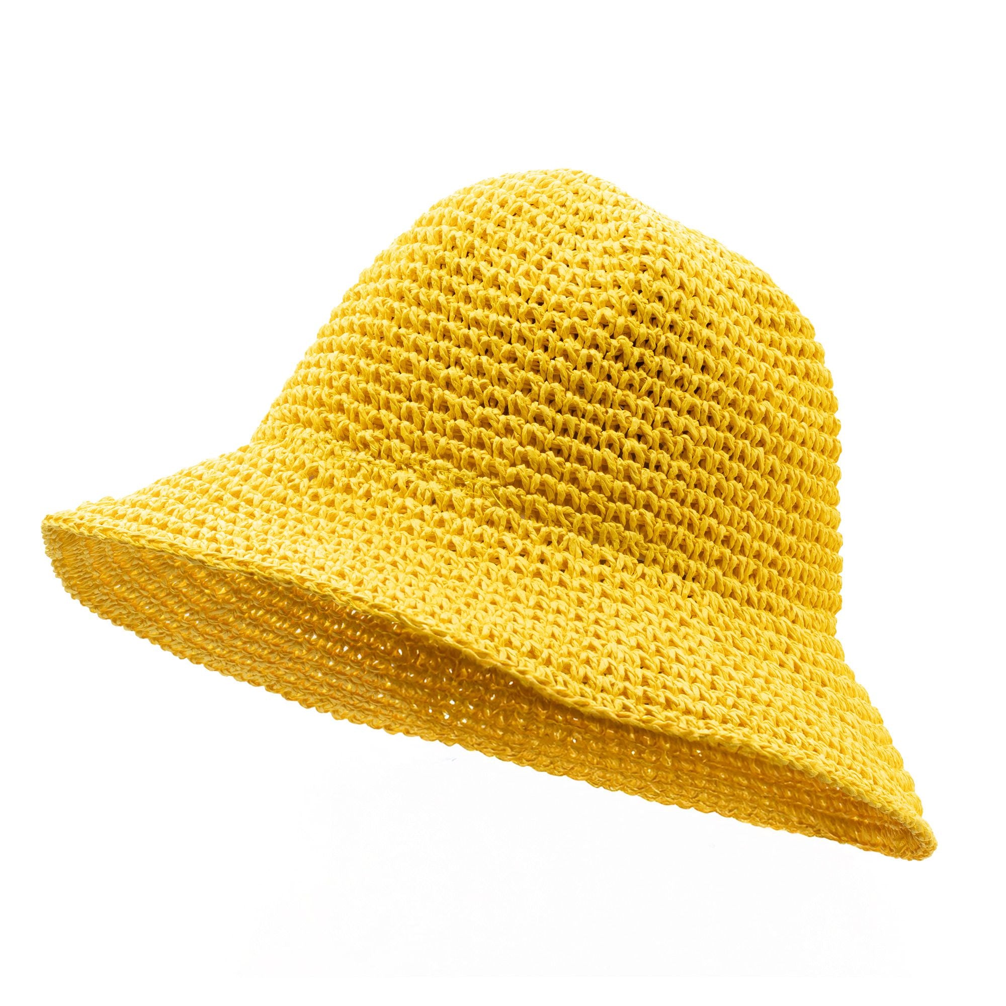 Nomad Sari Sombrero de Paja de Ala Ancha para Sol - Amarillo