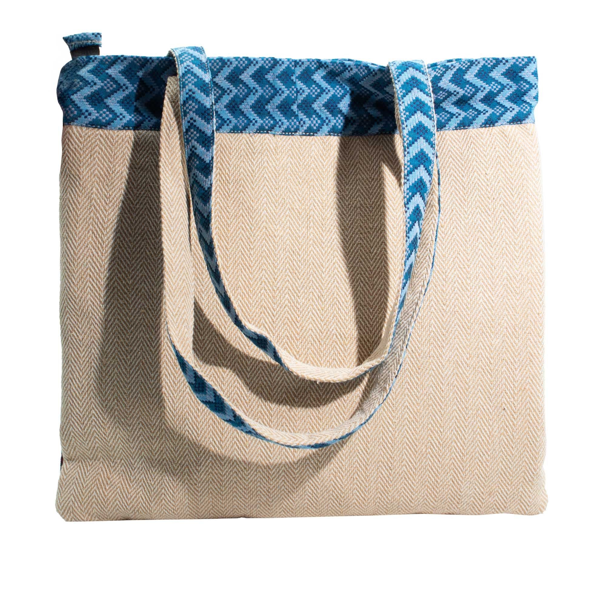 Bolso Tote Patchwork de Katmandú - Diseño Dhaka (37x38 cm)