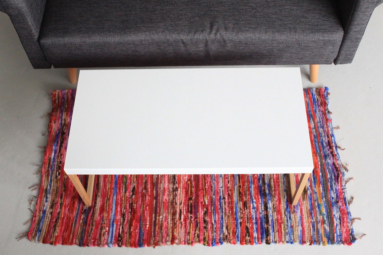 Alfombra de retales tamaño mediano - 128x75cm
