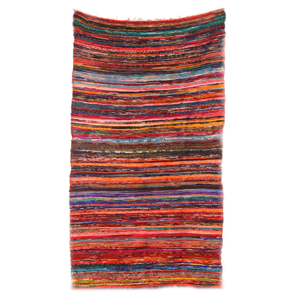 Alfombra de lujo de retazos, 152 x 90 cm - Naranja