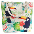 Mochila shopper con asa de cuerda - tucán tropical