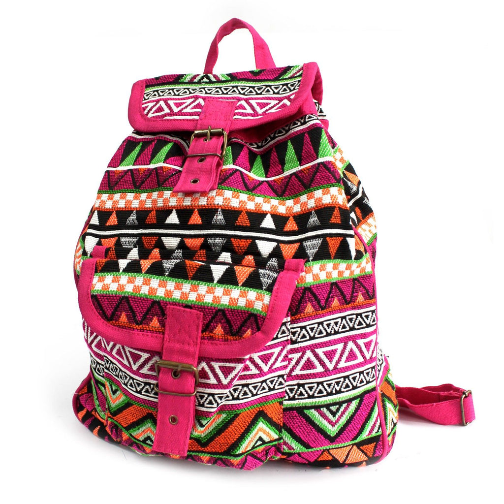 Jacquardstoff – Rosa Rucksack