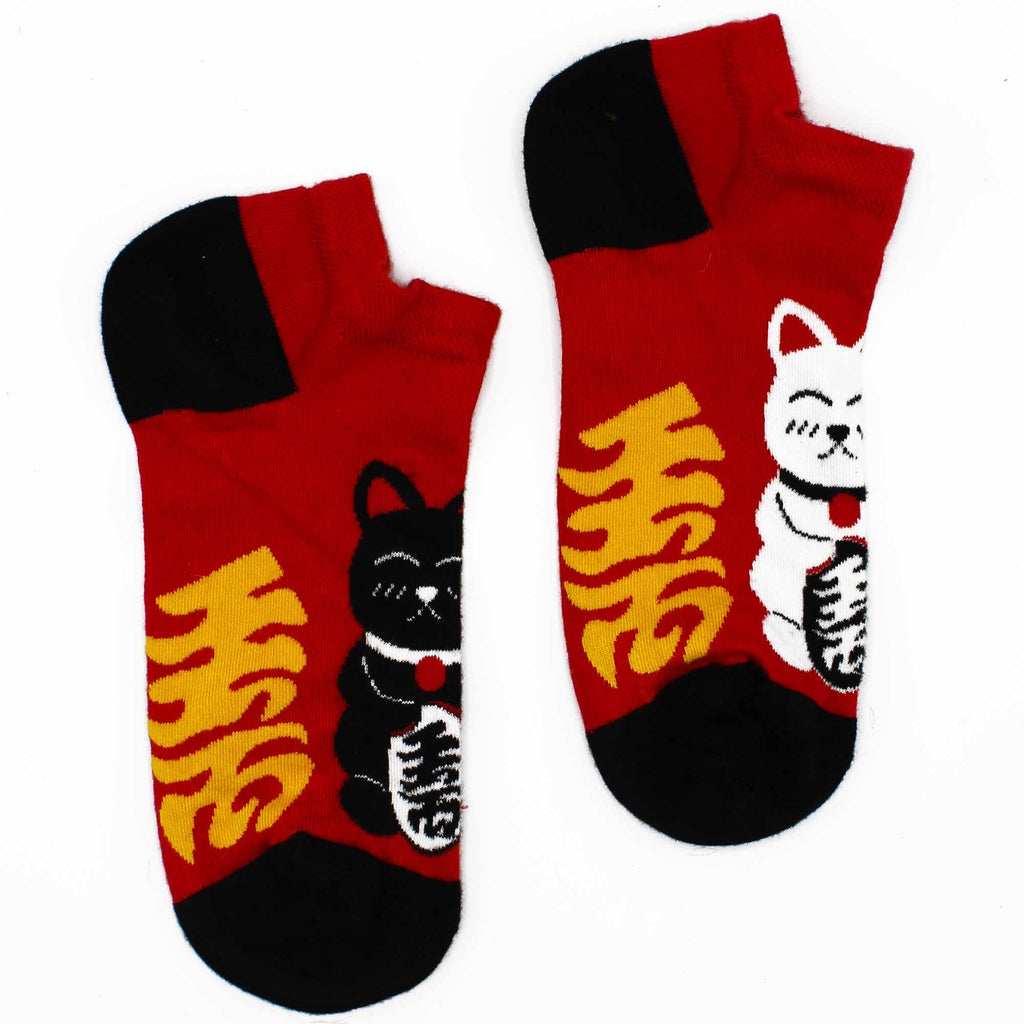 Meias de cano baixo Hop Hare Bamboo, tamanho S/M (36-40) - Lucky Cat