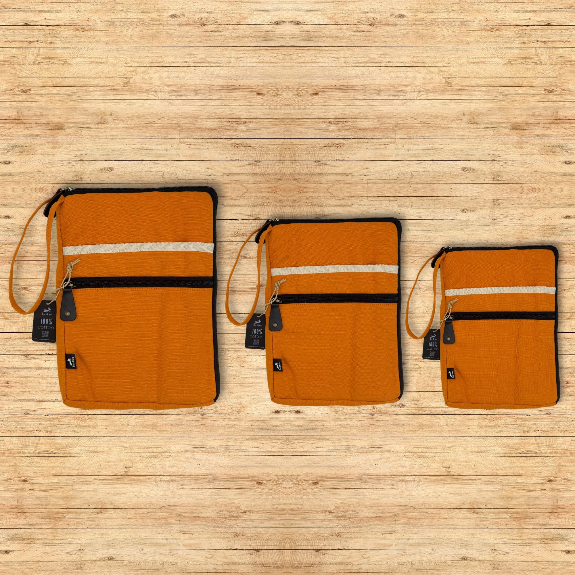 Funda de lona para portátil Hop Hare - Naranja