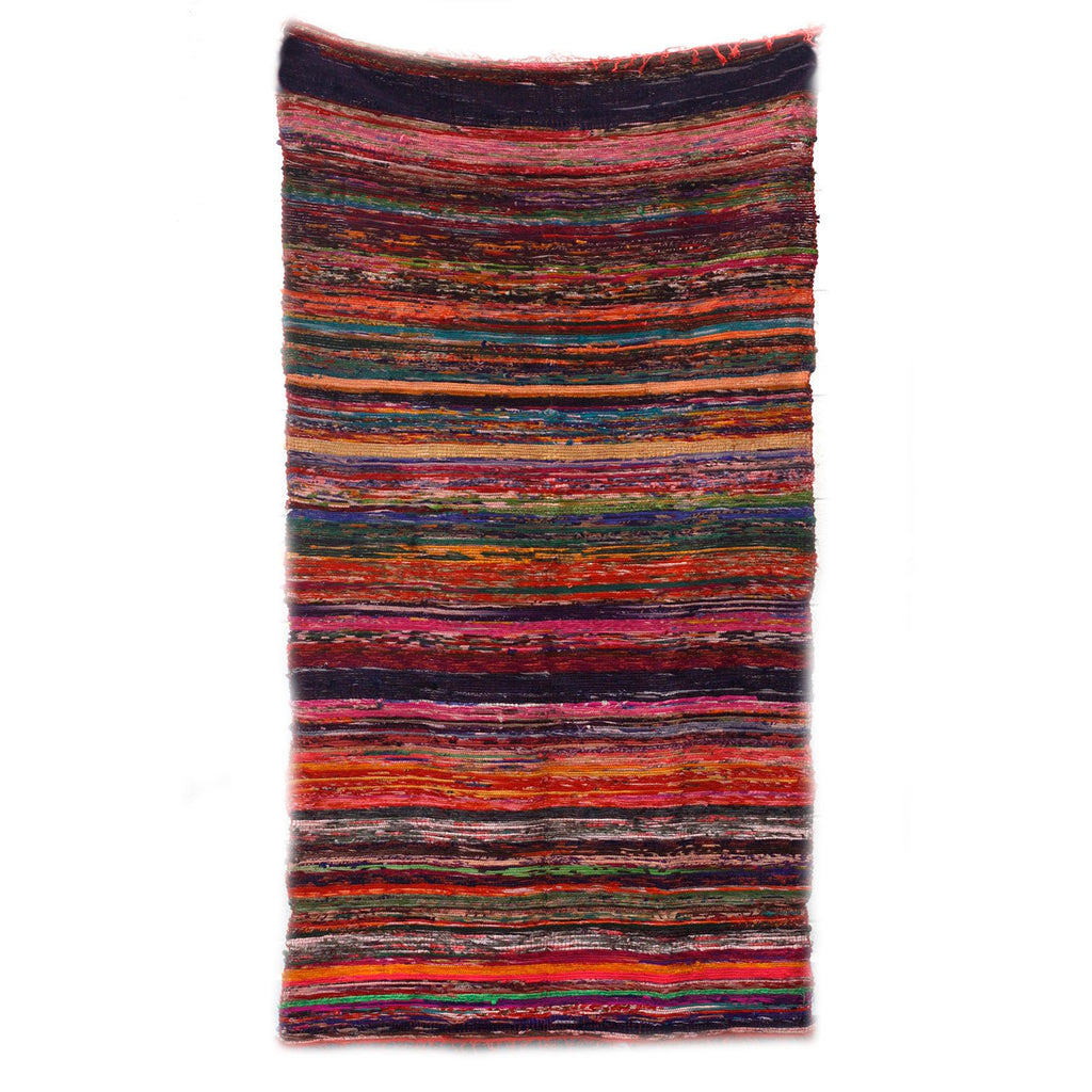 Alfombra de lujo de retales, 150 x 90 cm - Rojo