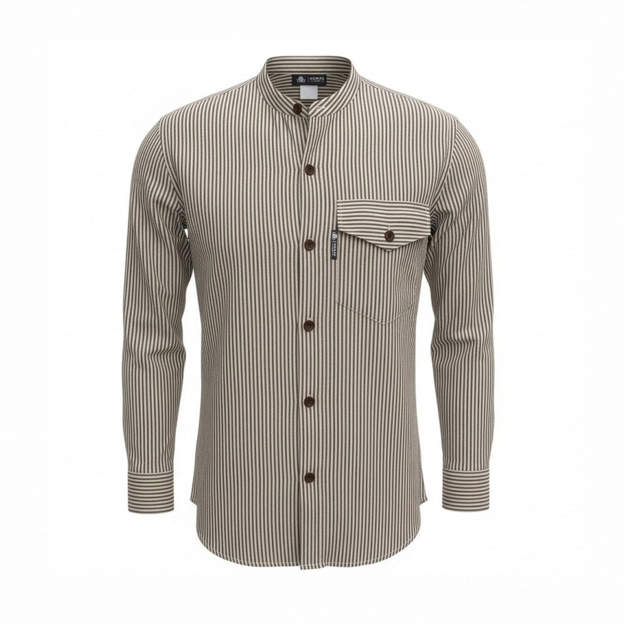 Camisa Nomad Sari Grandad - Cinza Pedra - Tamanho Médio