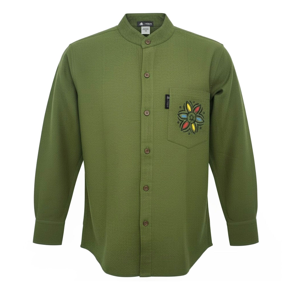 Camisa Nomad Sari Kathmandu - Verde Floresta - Tamanho Grande