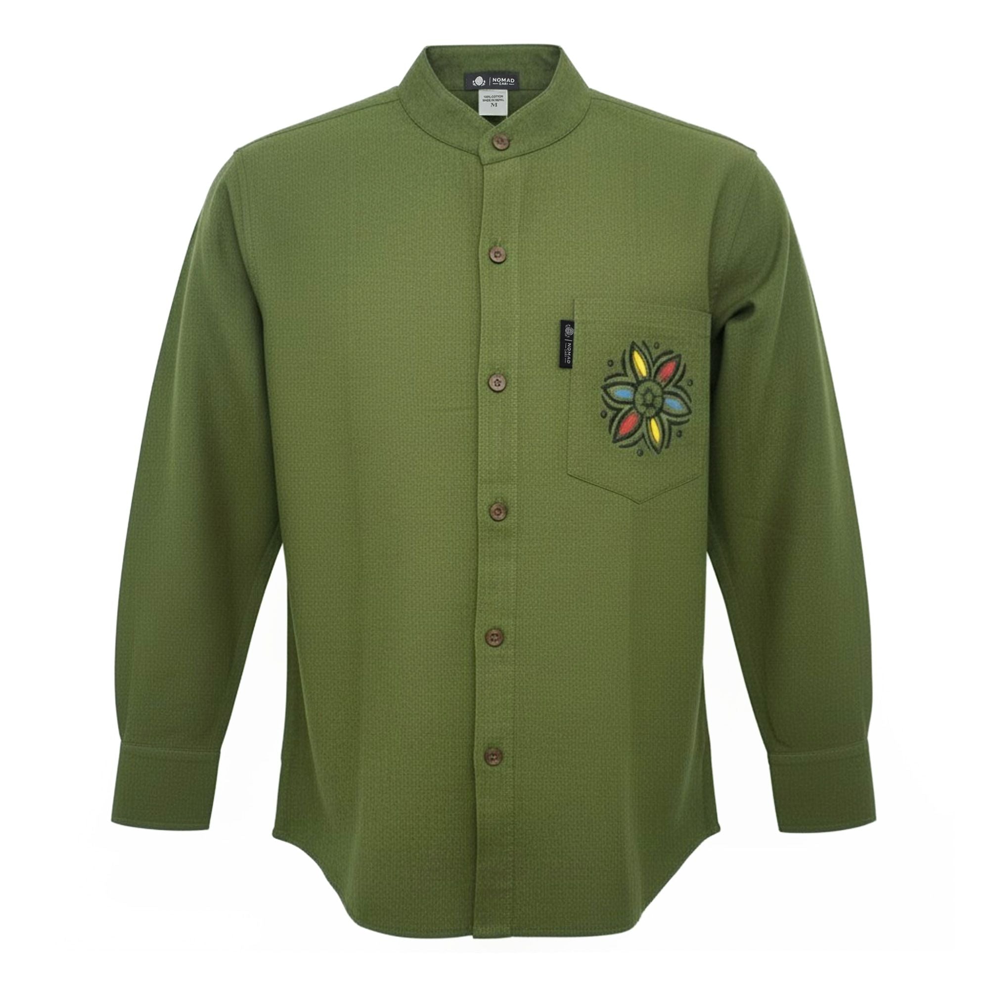 Camisa Nomad Sari Kathmandu - Verde Floresta - Tamanho Grande