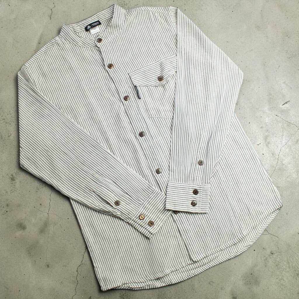 Camisa Nomad Sari Grandad - Cinza Pedra - Tamanho Médio
