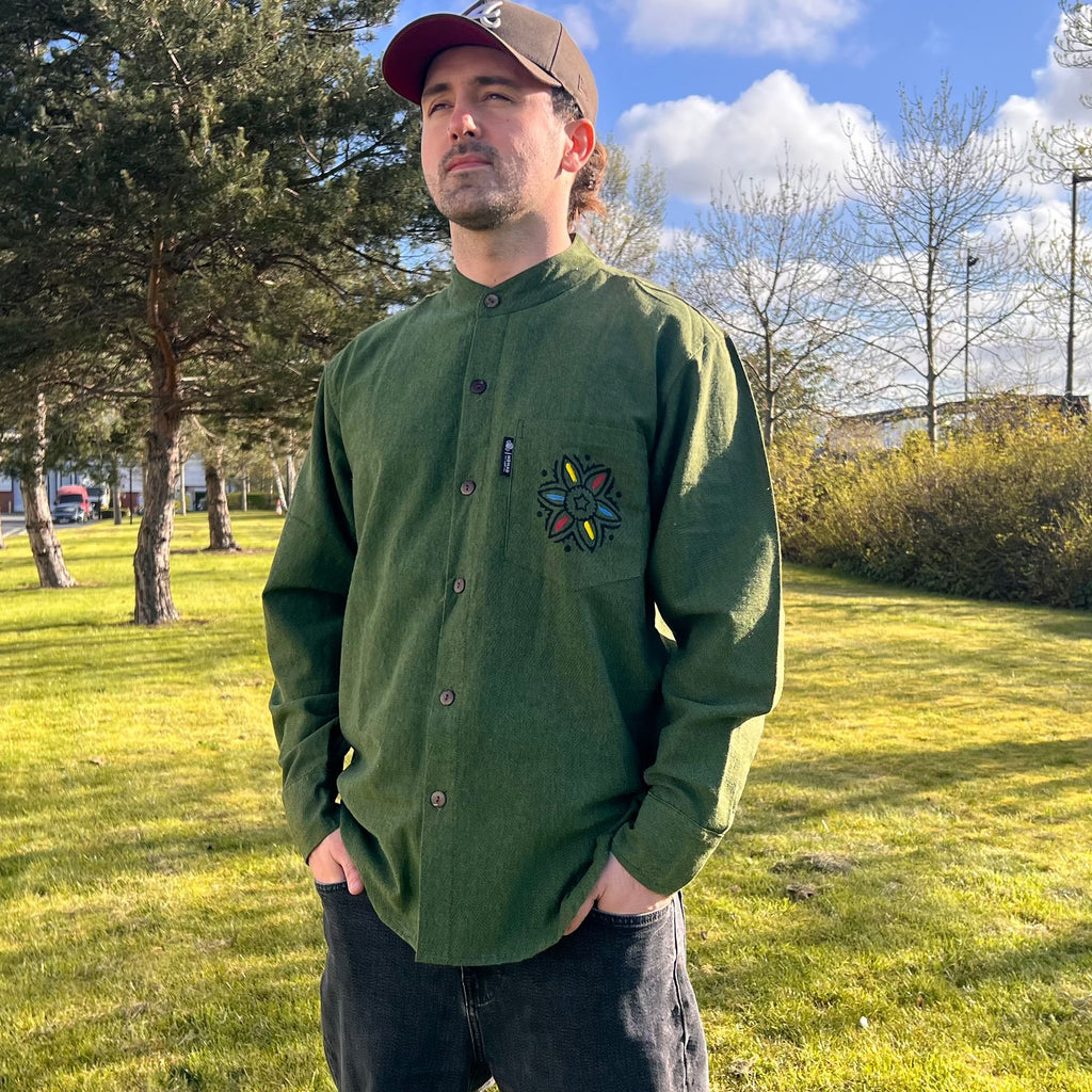 Camisa Nomad Sari Kathmandu - Verde Floresta - Tamanho Grande