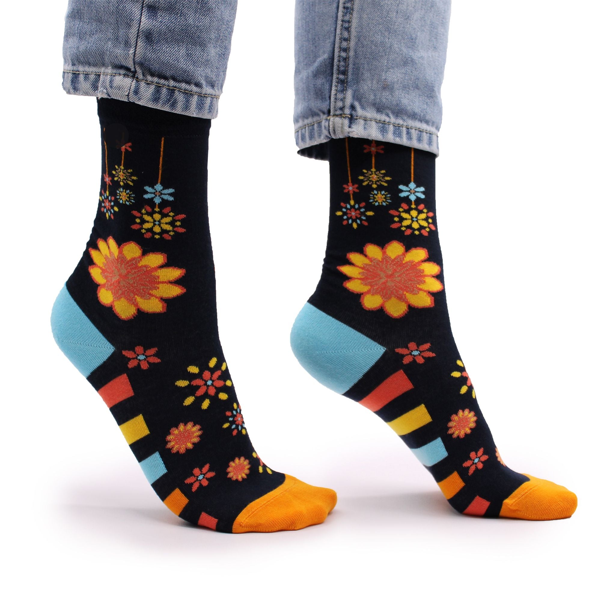 Meias Hop Hare Bamboo (P/M) - Estampado Mandalas