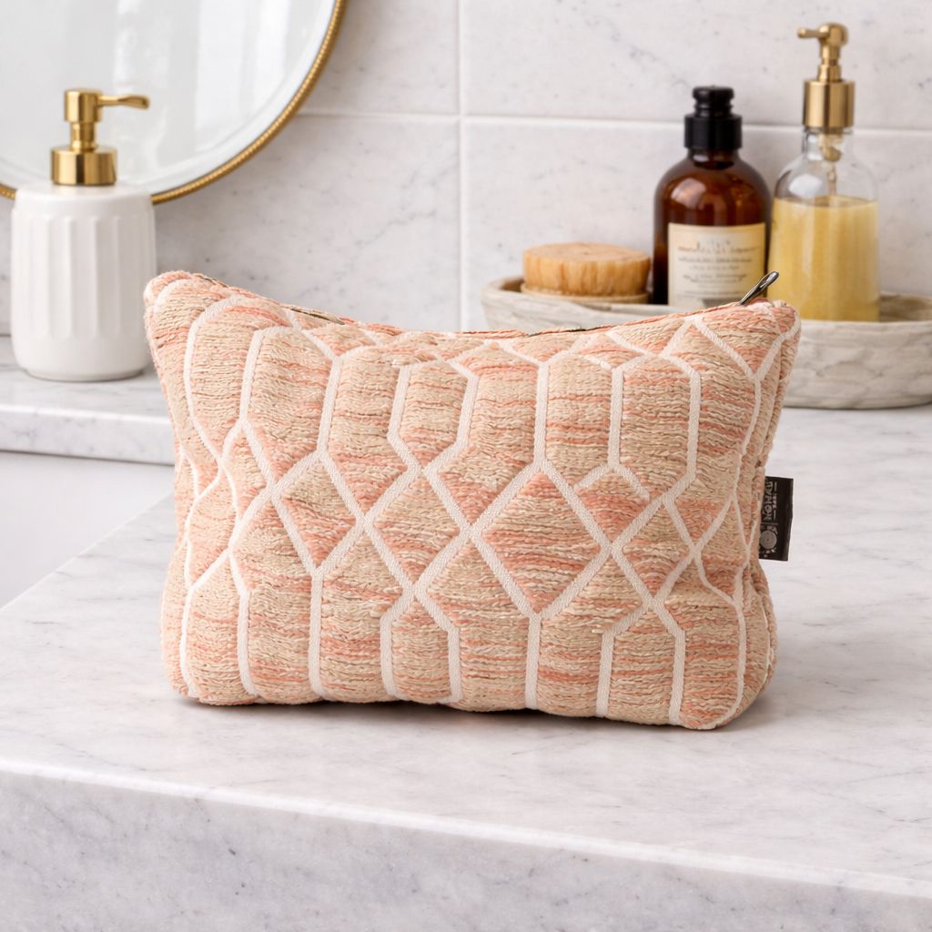 Kulturtasche Nomad Sari Indian Jacquard – Rose Lattice