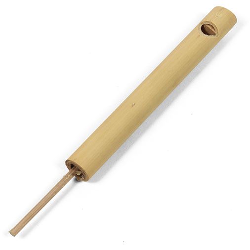 Silbato para pájaros de bambú simple