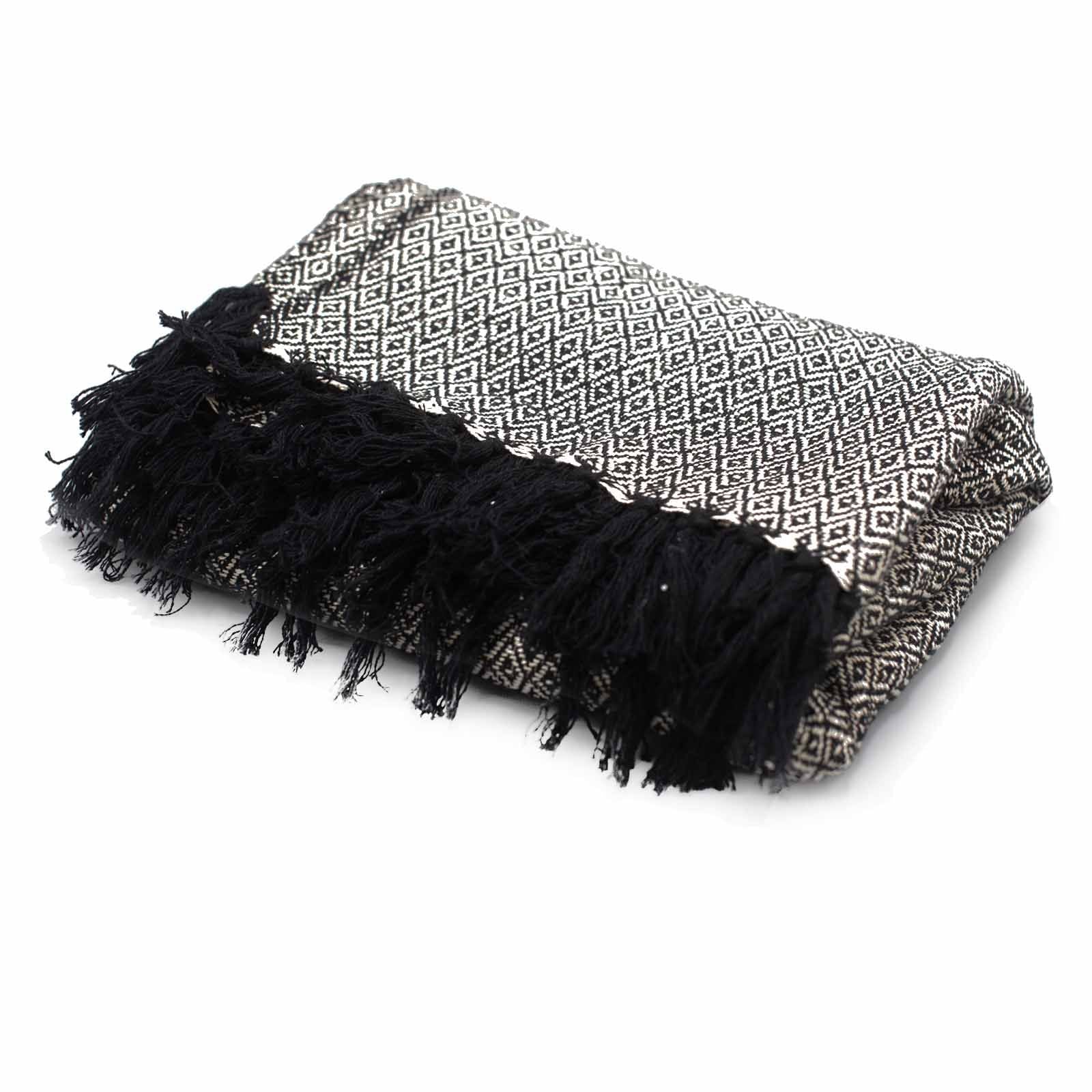 Mantas Boho Comfort - Carbón