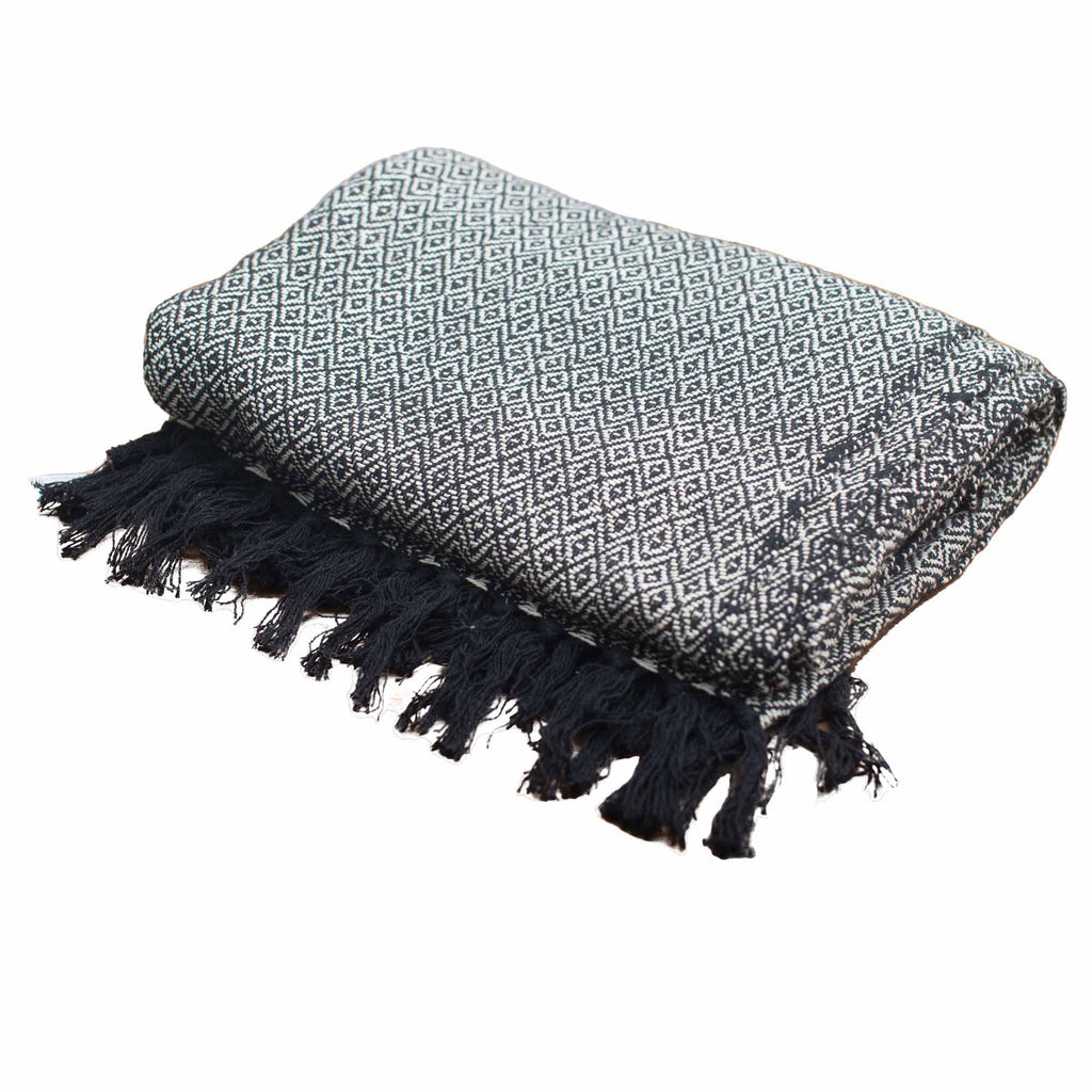 Mantas Boho Comfort - Carbón