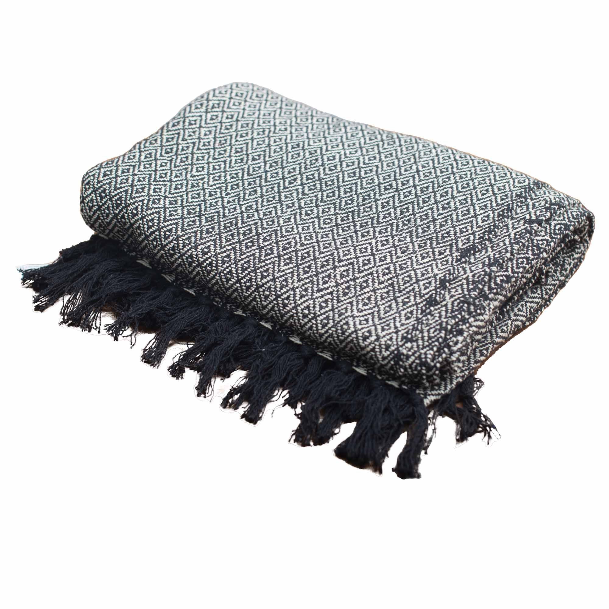 Mantas Boho Comfort - Carbón