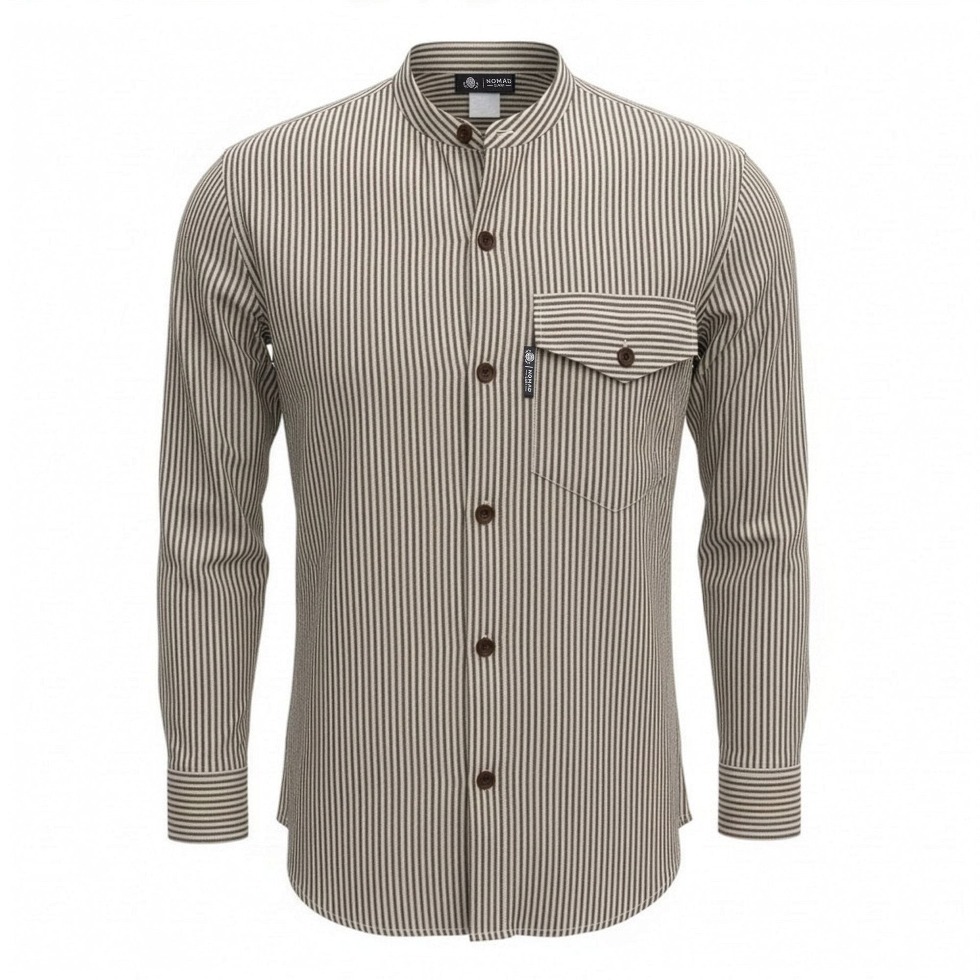 Camisa Nomad Sari Grandad - Cinza Pedra - XL