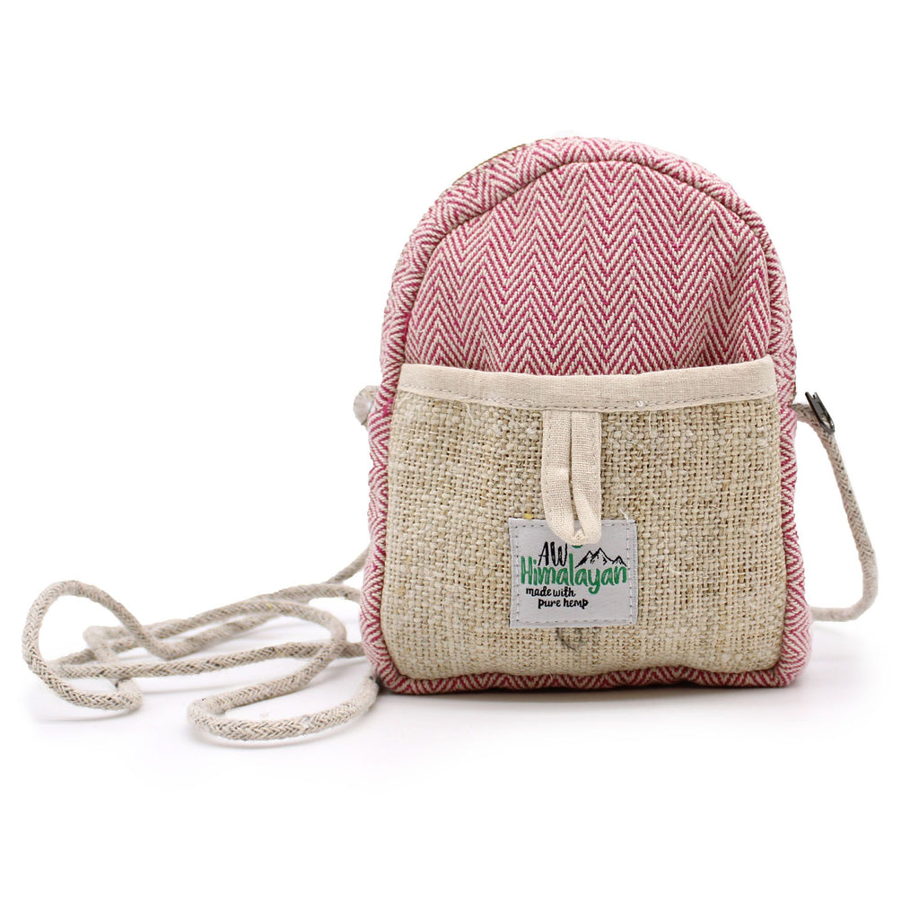 Bolsa móvil de cáñamo con cuerda - Color aleatorio