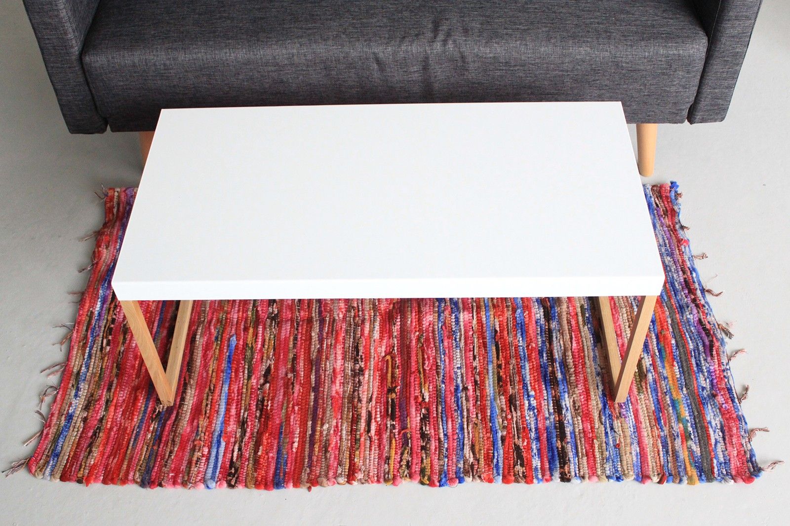Alfombra de retales tamaño mediano - 128x75cm