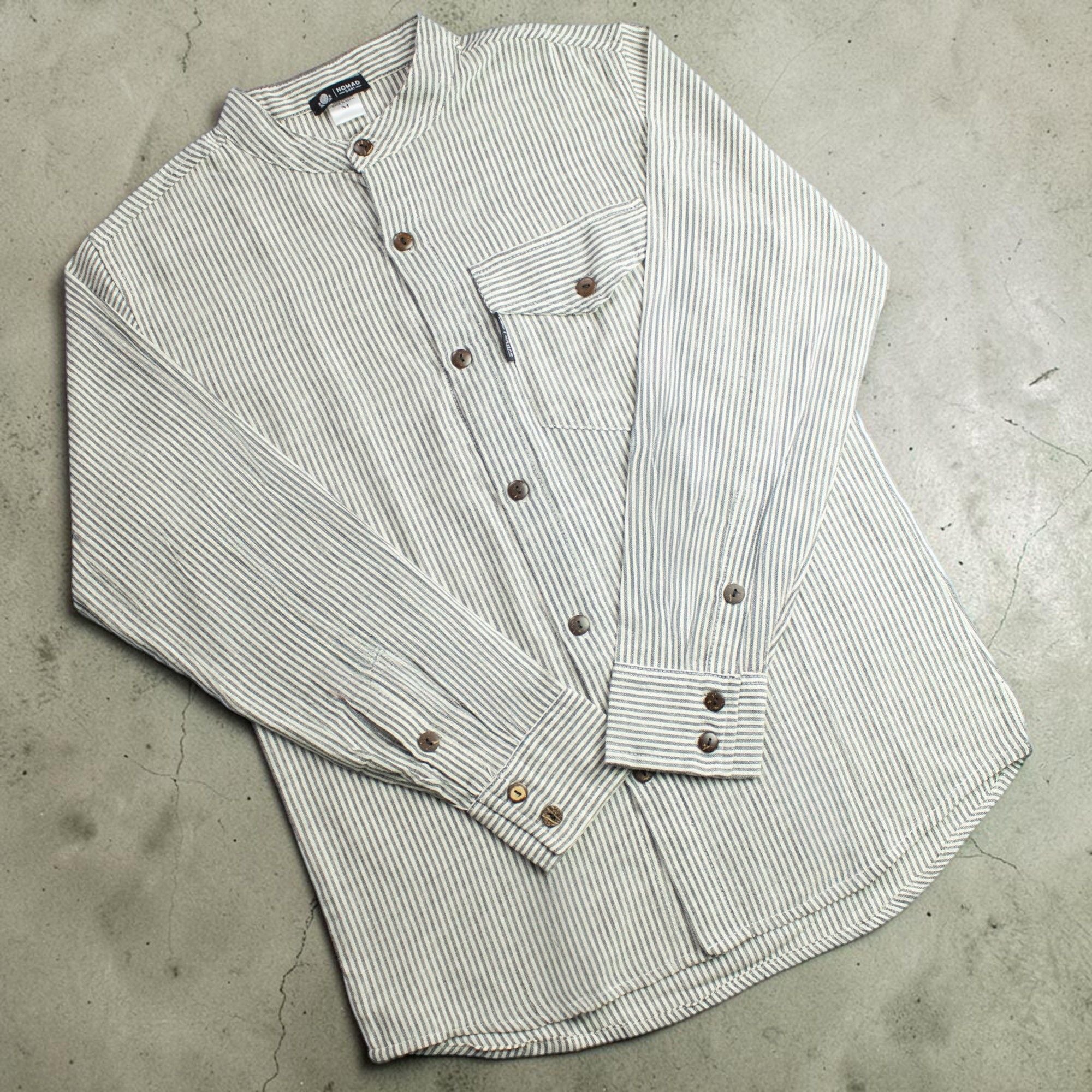 Camisa Nomad Sari Grandad - Cinza Pedra - XL