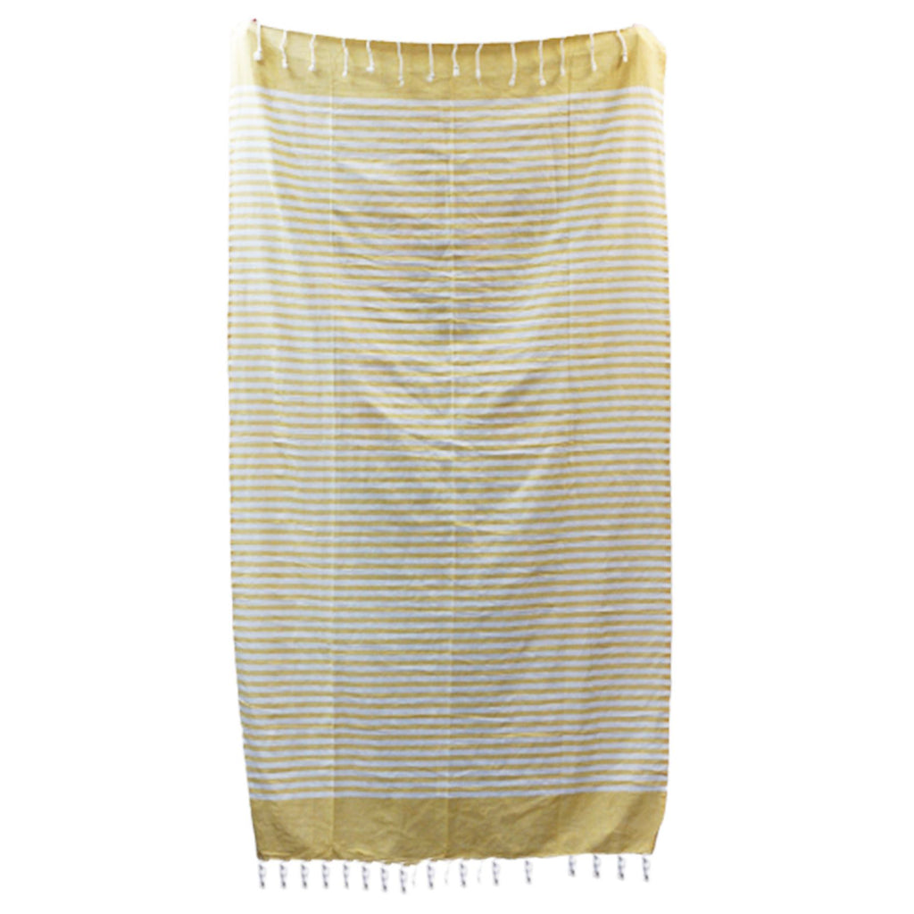 Baumwoll-Pareo-Handtuch - 100x180 cm - Sonnengelb