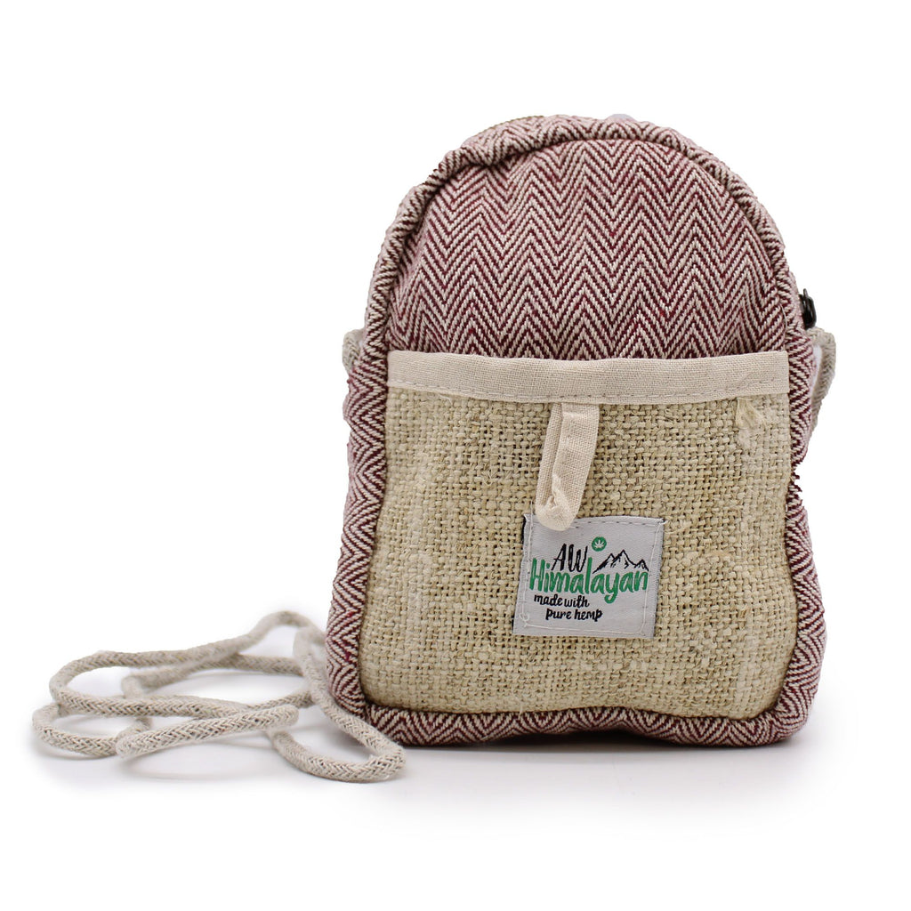 Bolsa móvil de cáñamo con cuerda - Color aleatorio