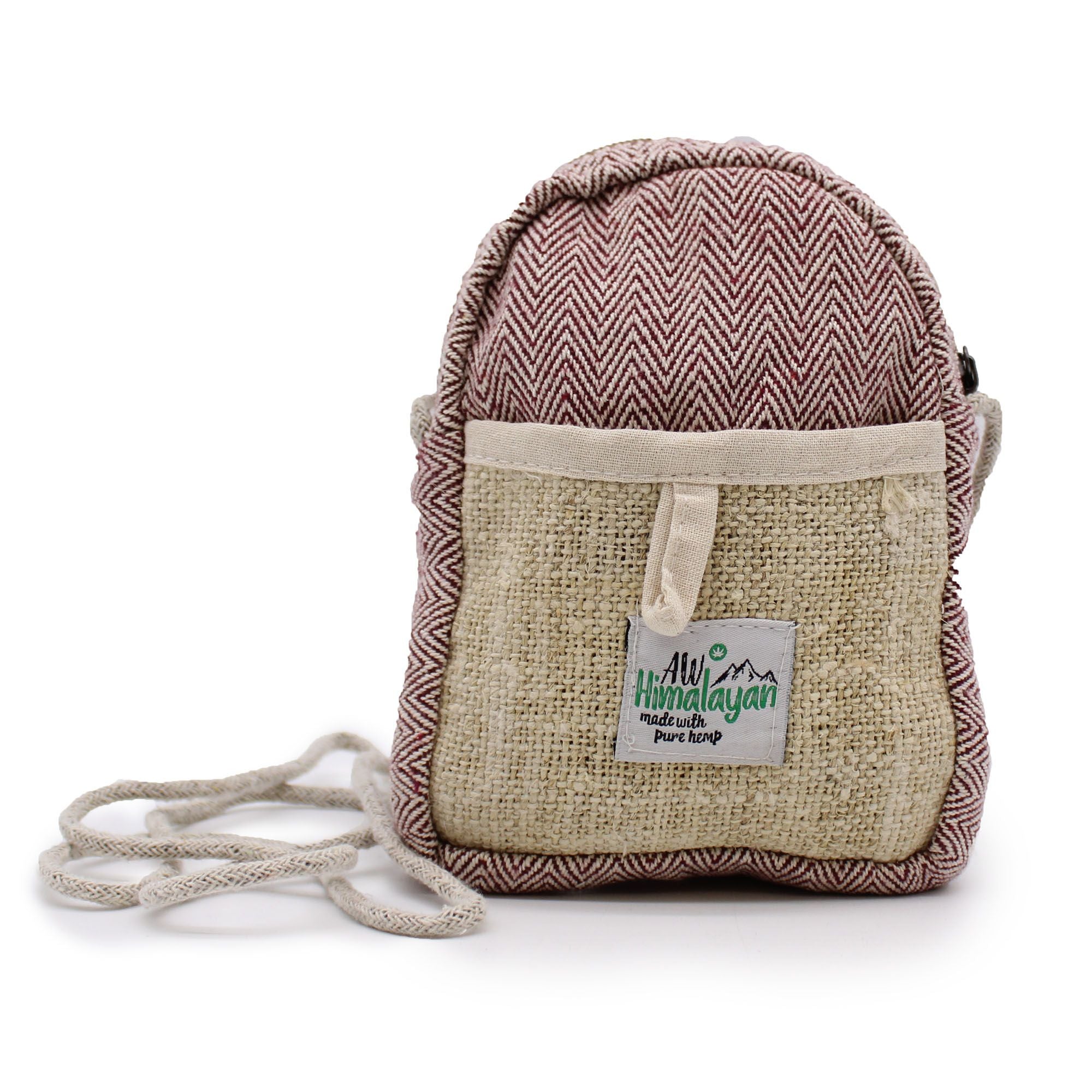 Bolsa móvil de cáñamo con cuerda - Color aleatorio