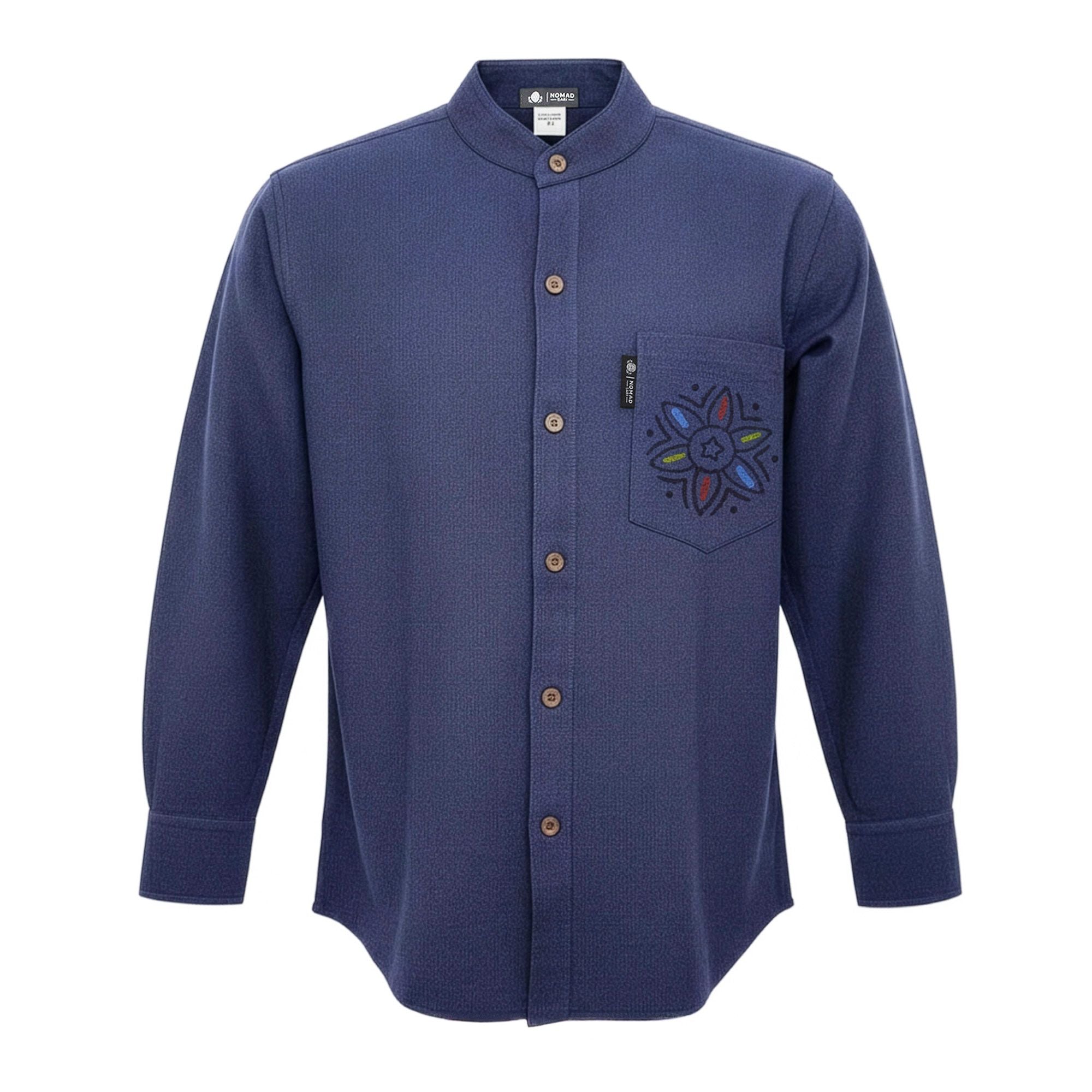 Nomad Sari Kathmandu Hemd – Indigo – Größe L